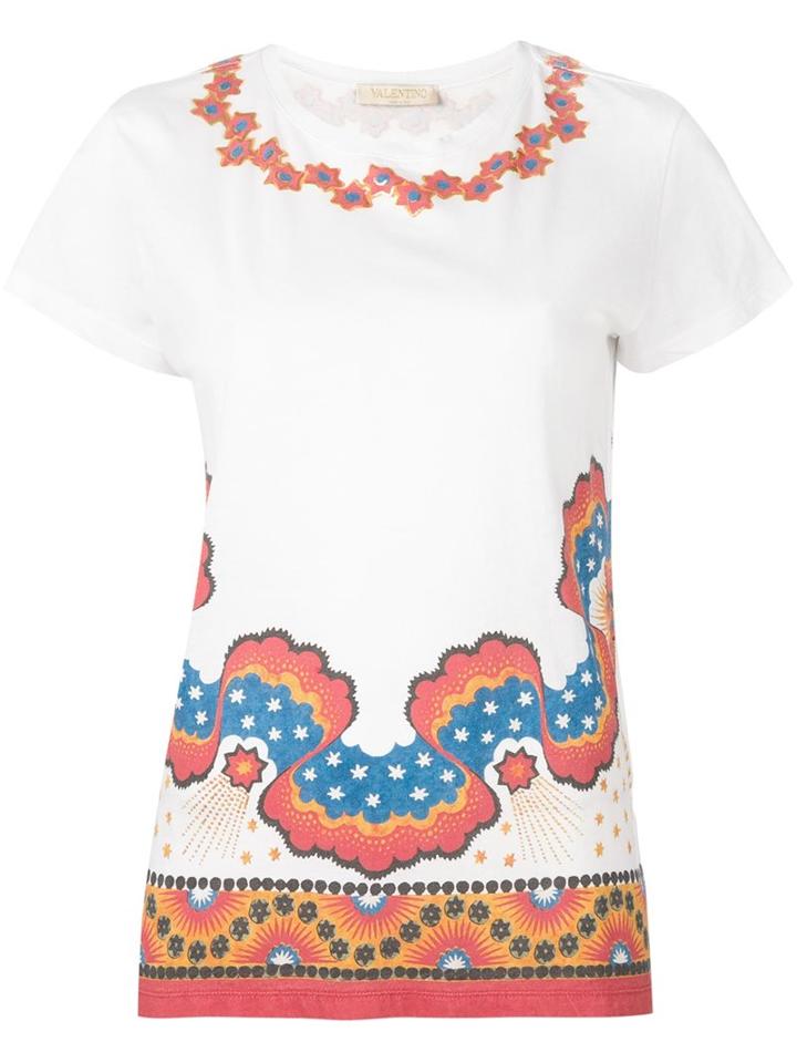 Valentino 'rockstud Star Stripes' T-shirt
