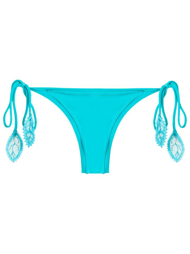 Martha Medeiros - Triangle String Sided Bottom - Women - Polyamide/spandex/elastane - M, Blue, Polyamide/spandex/elastane