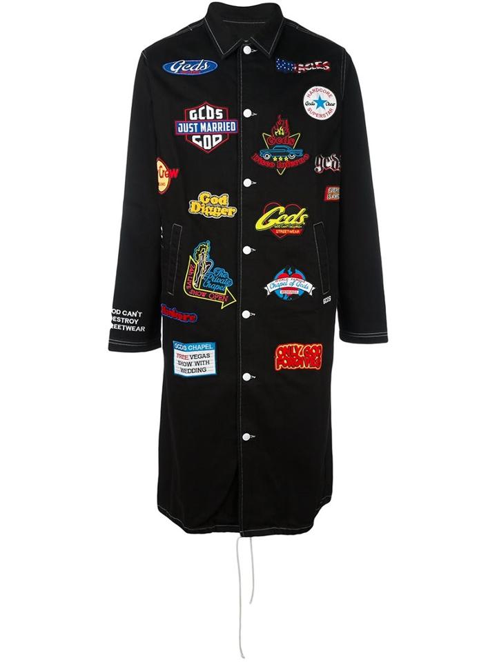 Gcds Patched Single Breasted Coat