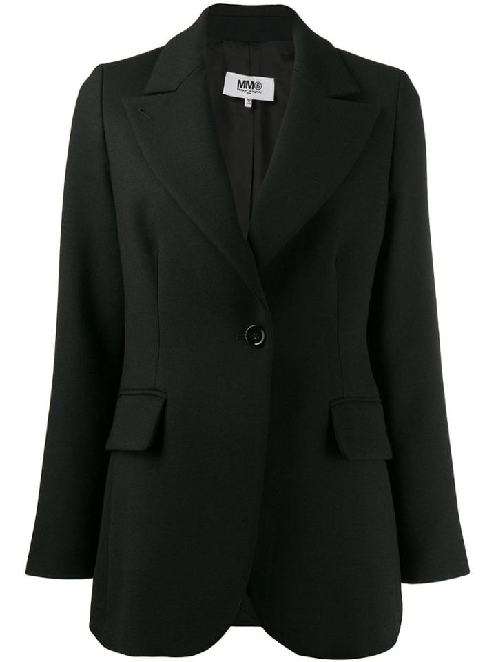Mm6 Maison Margiela Techno-wool Blazer - Black