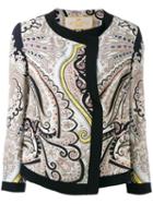 Etro - Printed Jacket - Women - Silk/acetate/viscose - 46, Women's, Silk/acetate/viscose