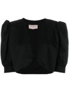 Yves Saint Laurent Vintage Puffy Sleeves Bolero - Black