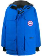 Canada Goose Expedition Logo Patch Parka Coat - Blue