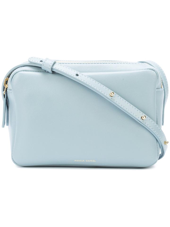Mansur Gavriel Double Zip Crossbody Bag - Blue