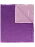 Salvatore Ferragamo Gradient Effect Scarf - Purple