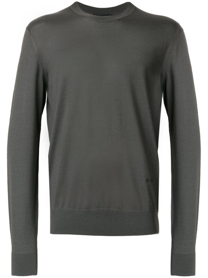 Dolce & Gabbana Round Neck Jumper - Grey