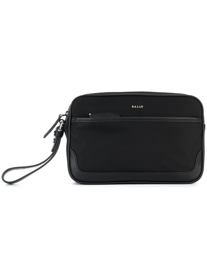 Bally Top Zip Wash Bag - Black
