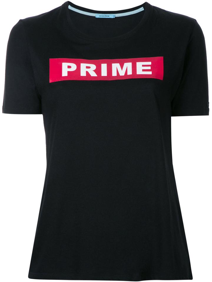 Guild Prime - Prime Printed T-shirt - Women - Cotton/rayon - 36, Black, Cotton/rayon