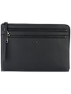 Fendi - Multi Zip Clutch - Men - Cotton/leather - One Size, Black, Cotton/leather