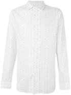 Ann Demeulemeester Blanche Micro Pattern Shirt, Men's, Size: Medium, White, Cotton