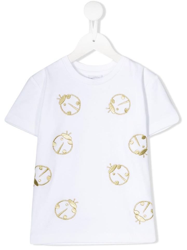 Noon By Noor Mini Daisy Embroidered T-shirt - White