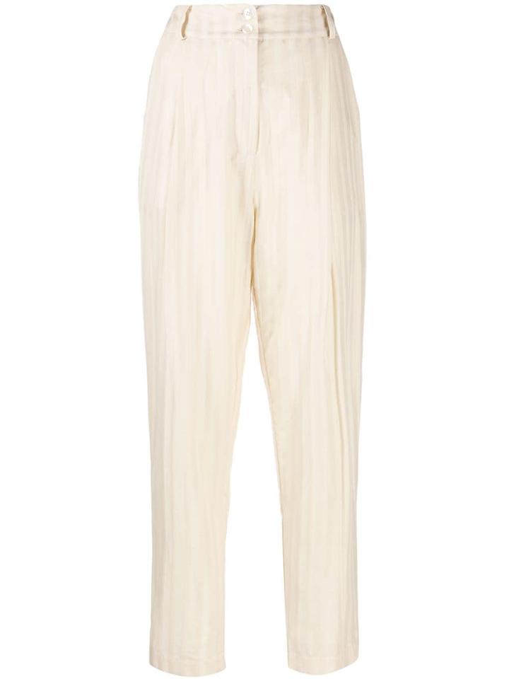 Pierantoniogaspari High-waist Tailored Trousers - Yellow