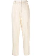 Pierantoniogaspari High-waist Tailored Trousers - Yellow