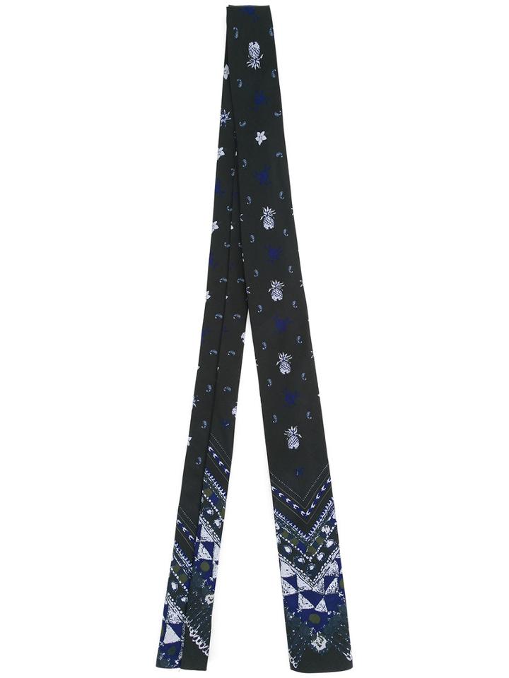 Sacai Bib Detail Scarf, Adult Unisex, Black, Polyester