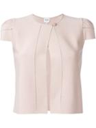 Armani Collezioni Shortsleeved One Button Jacket, Women's, Size: 40, Pink/purple, Viscose/polyester