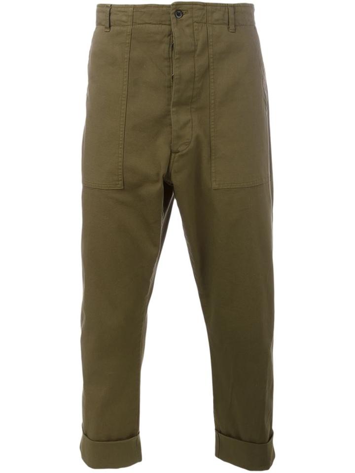 Lardini Turn-up Hem Cropped Trousers