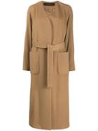 Federica Tosi Belted Single-breasted Coat - Neutrals