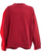 Y / Project Contrast Sweatshirt - Red