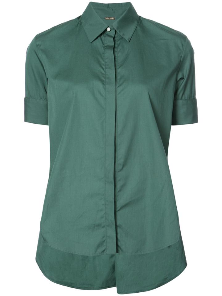 Adam Lippes Flared Concealed Shirt - Green