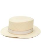 Loro Piana Flat Top Sun Hat - Nude & Neutrals