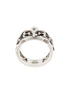 Jean Paul Gaultier Vintage Gothic-style Ring, Adult Unisex, Metallic