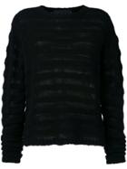 The Elder Statesman Ribbed Knit Cashmere Jumper - Black