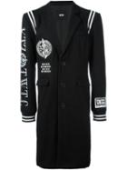 Ktz 'varsity' Coat, Men's, Size: Small, Black, Polyester/viscose/wool