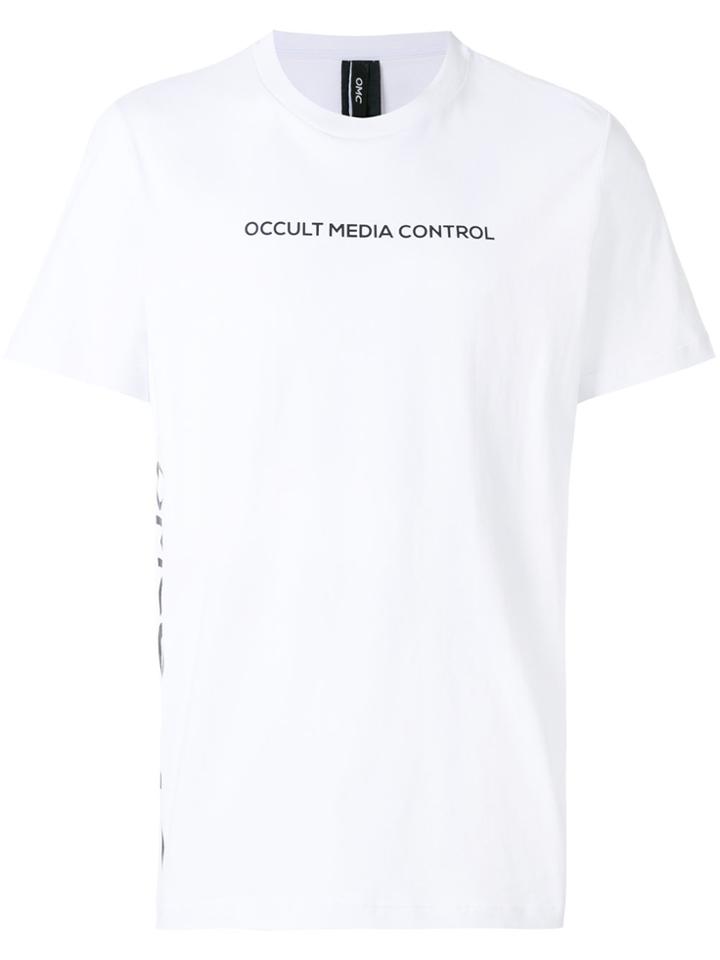 Omc Black Logo Printed Teeshirt - White