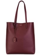 Saint Laurent Medium Shopper Tote, Women's, Red, Leather