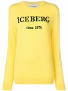 Iceberg Contrast Logo Jumper - Yellow & Orange