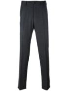 Ermenegildo Zegna Pleated Tapered Trousers, Men's, Size: 50, Grey, Viscose/wool