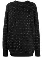 Amen Embellished Sweater - Black