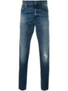 7 For All Mankind Stonewash Slim Fit Jeans, Men's, Size: 32, Blue, Cotton/spandex/elastane