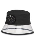 Prada Plexiglass Trim Hat - Black