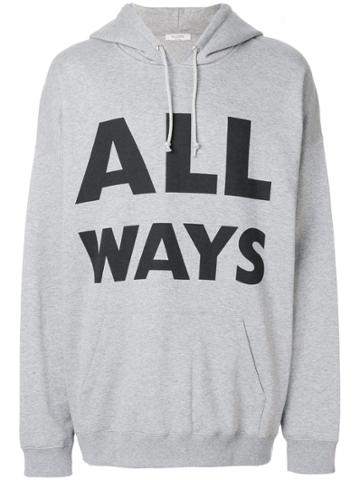 Valentino All Ways Print Hoodie - Grey