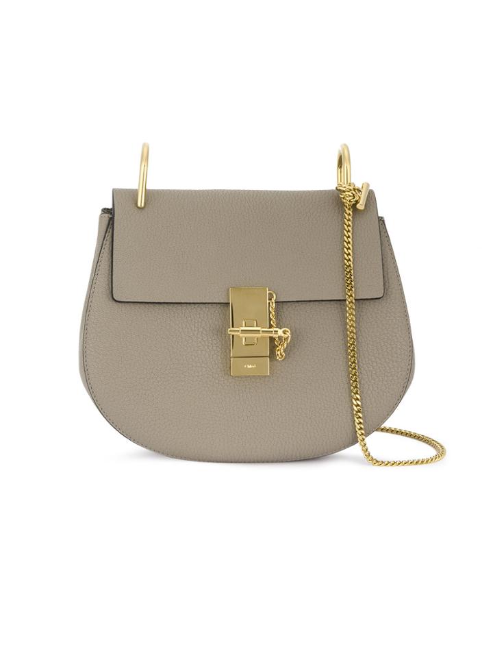 Chloé Grey Drew Leather Shoulder Bag