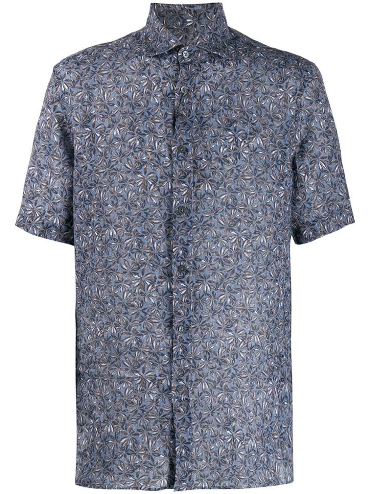 Corneliani Patterned Shirt - Blue