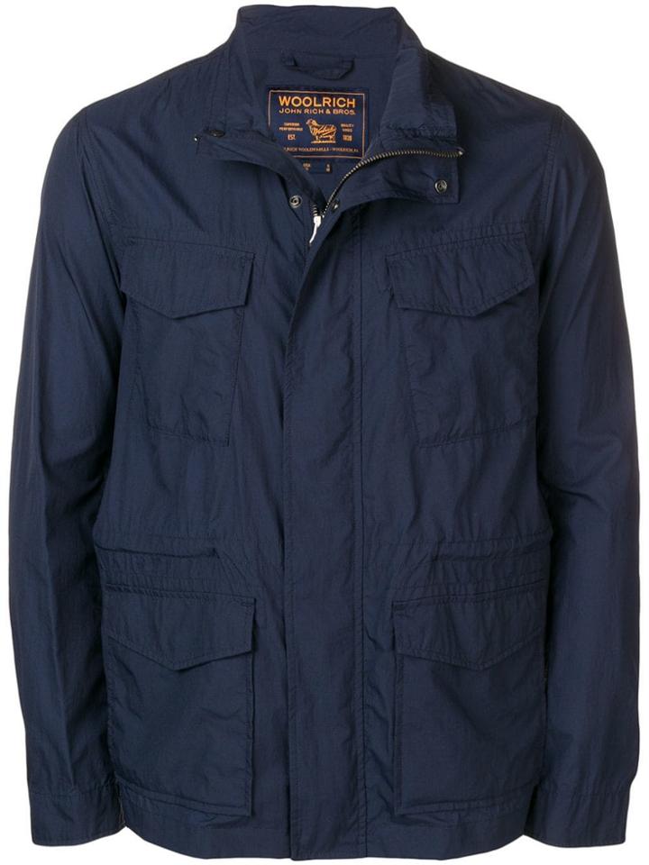 Woolrich Textured Jacket - Blue