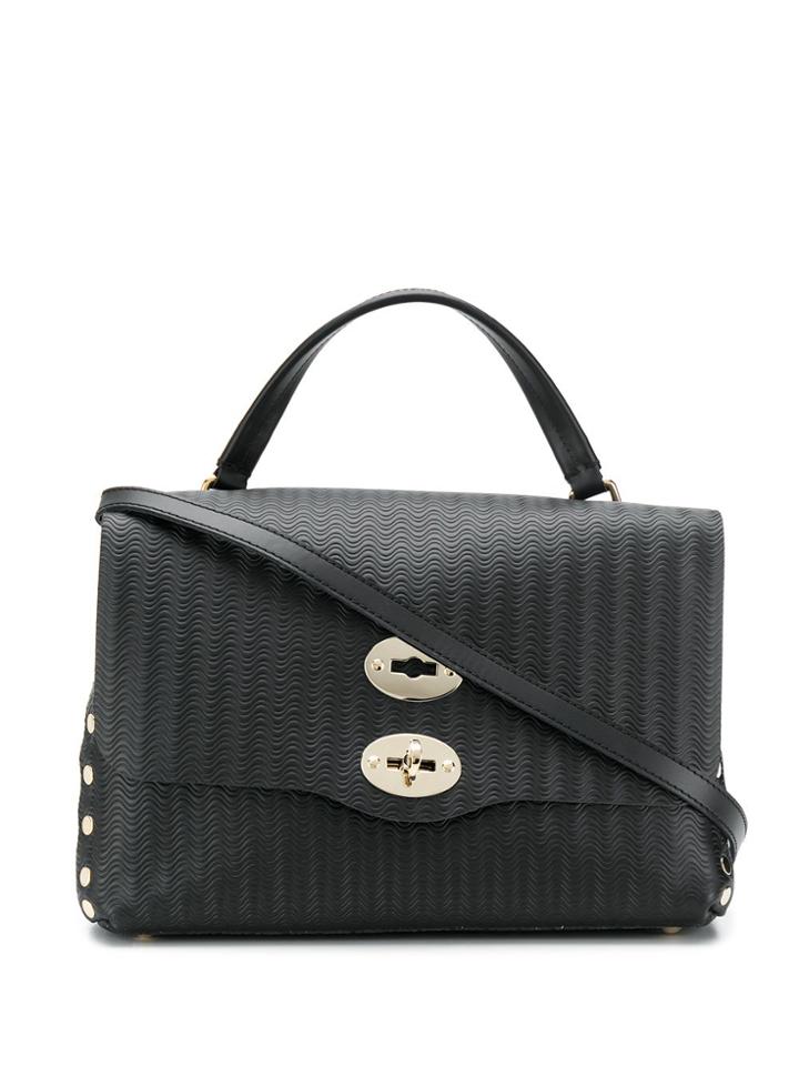 Zanellato Wave Detail Tote Bag - Black