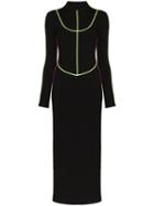 Kirin Peggy Gou Contrast-piping Maxi Dress - Black