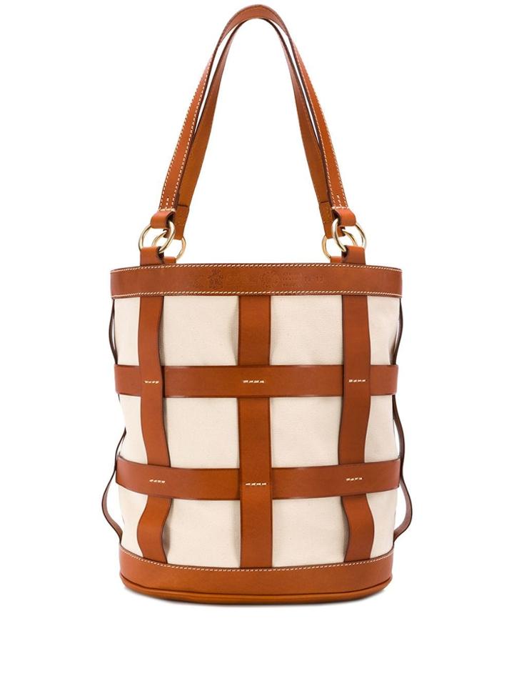 Felisi Caged Bucket Bag - Brown