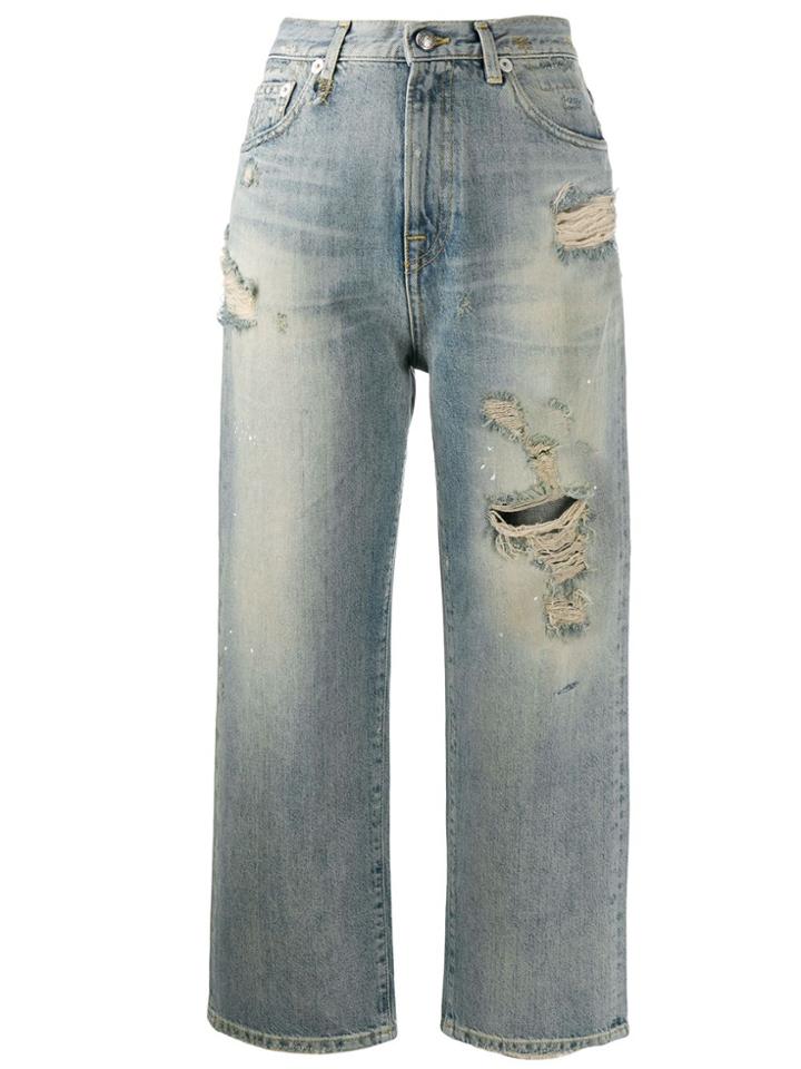 R13 Straight Leg Jeans - Blue
