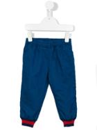 Gucci Kids - Sylvie Web Trim Track Pants - Kids - Cotton/polyester/spandex/elastane - 18-24 Mth, Blue