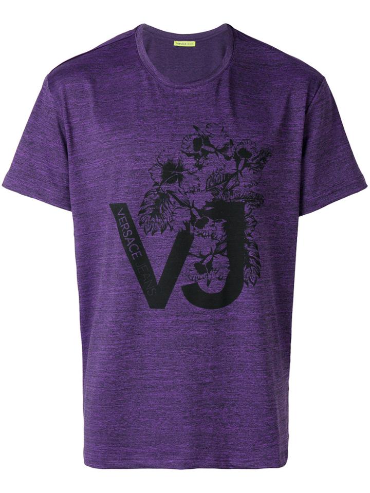 Versace Jeans V Logo T-shirt - Pink & Purple