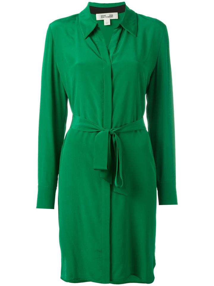 Diane Von Furstenberg Wrap Dress, Women's, Size: 8, Green, Silk