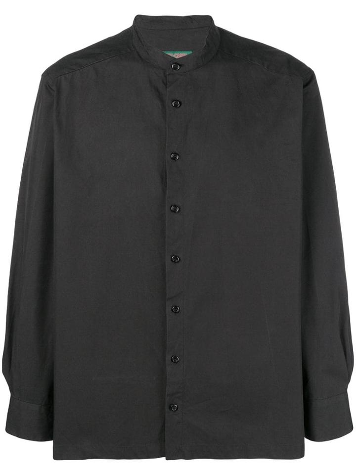 Casey Casey La Band Collar Shirt - Black