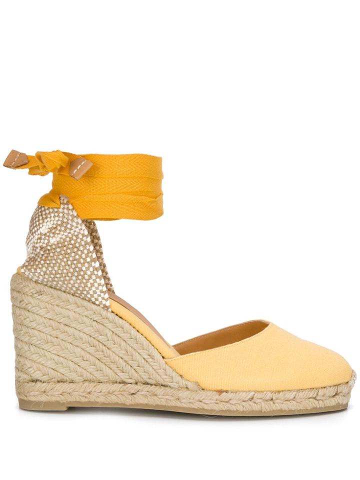Castañer Carina Wedge Espadrilles - Yellow
