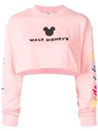 Gcds Disney Cropped Hoodie - Pink & Purple