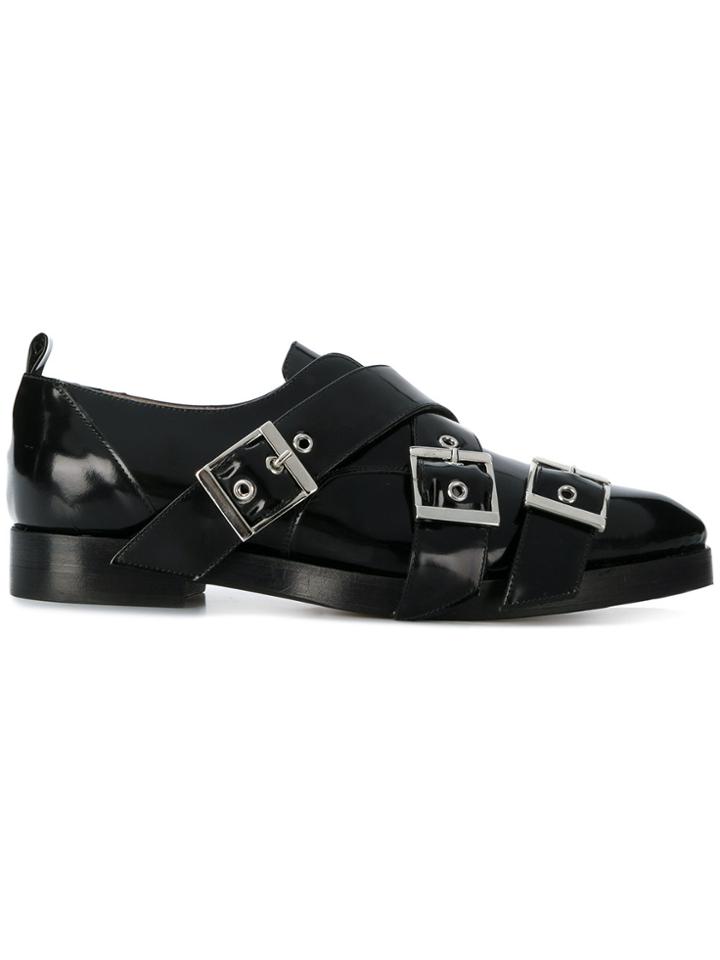 Société Anonyme Buckled Derby Shoes - Black
