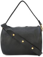 Oscar De La Renta Medium Barrel Shoulder Bag - Black